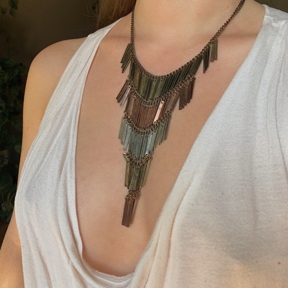 Free People Jewelry - Free People boho dangly bronze necklace